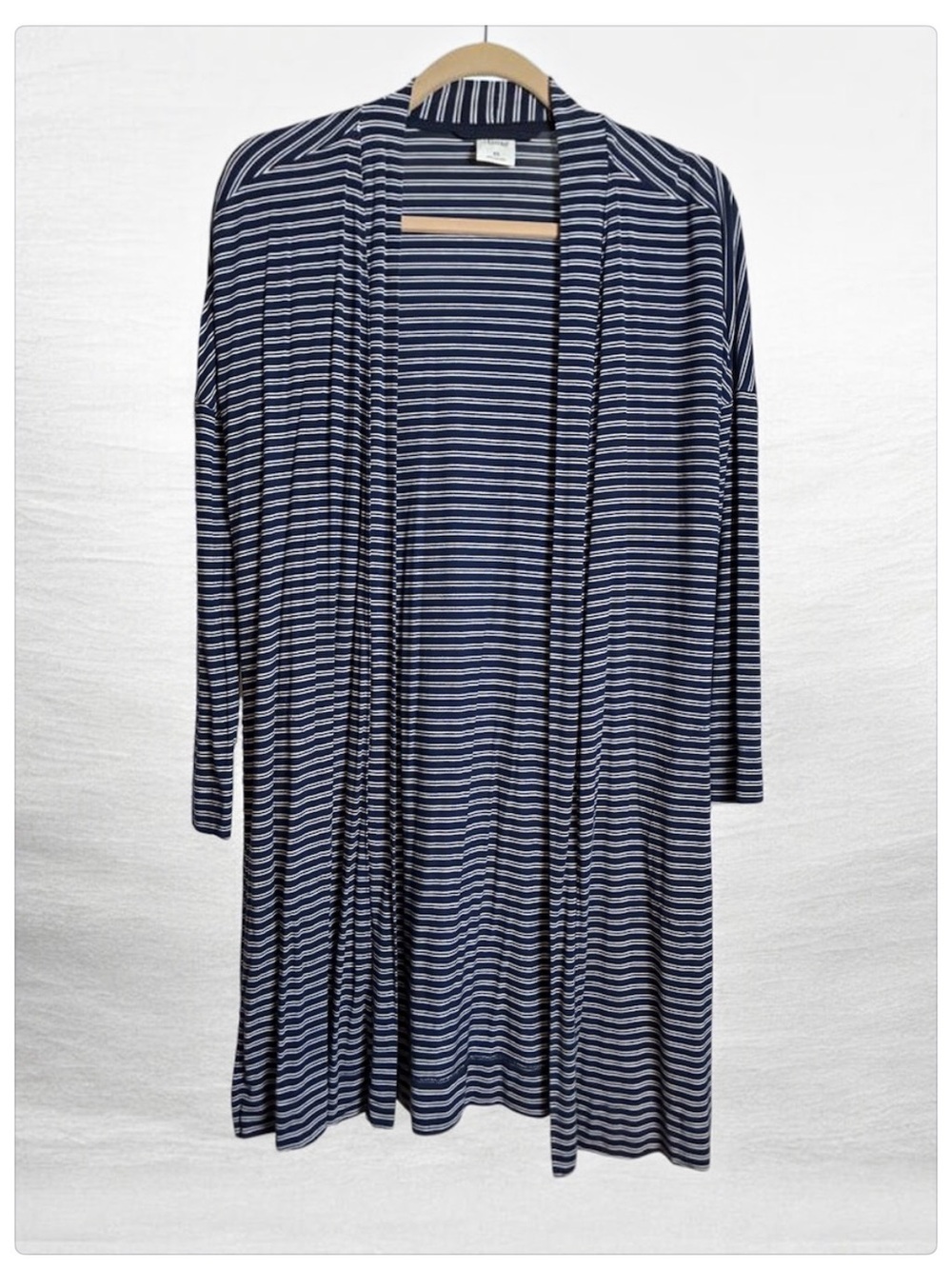 Soma Navy and White Striped Cardigan